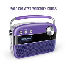 Saregama Carvaan Hindi Portable Music Player with 5000 Preloaded Songs Purple