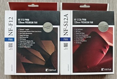 Noctua NF-F12 PWM + NF-S12A PWM 120mm Lüfter Fan   Top Zustand OVP