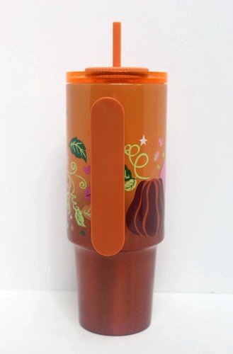 Vaso de Halloween naranja calabaza otoño Starbucks parques Disney 2025 nuevo - Imagen 5 de 7