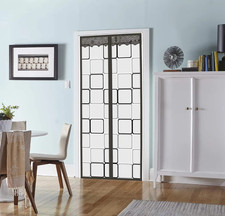 Magnetic Thermal Insulation Door Curtain Warm for Winter Door Wind  Cold