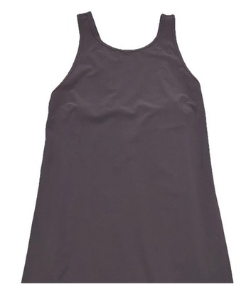 Lululemon Early Morning Dress Graphite Purple Crossover Back