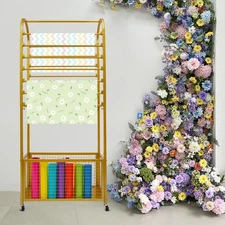 Multifunctional Flower Wrapping Paper Stand Double-Sided Ribbon Display Rack NEW