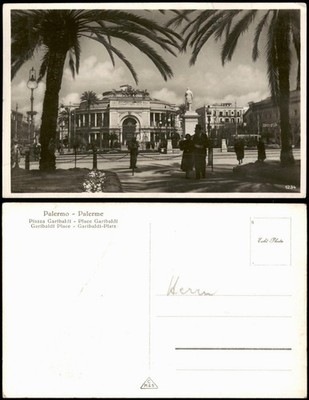 Palermo Palermo (Palermu) Piazza Garibaldi - Place Garibaldi 1932