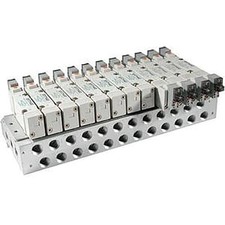 1 pc SMC CORPORATION SS5Y7-20-02-00T Manifold base for SY7000 series, bar stock