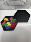 3D Printed Hexiamond Puzzle with Box - Double-sided Challenge, Brain Teaser