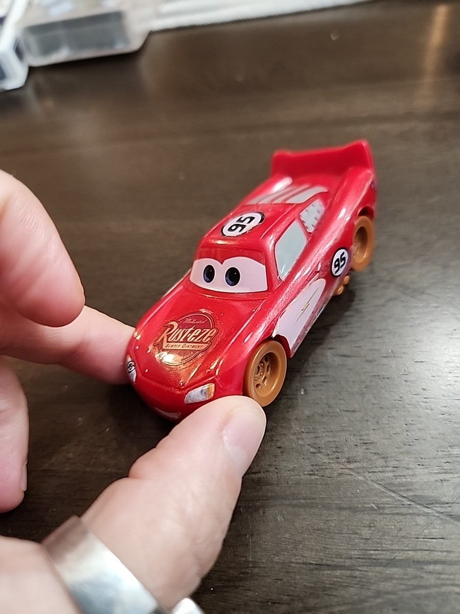 Pixar Cars Diecast Lightning McQueen Orange Tires Loved | eBay