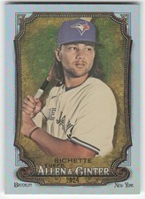2024 Topps Allen & Ginter #9 Bo Bichette Silver Portrait Toronto Blue Jays