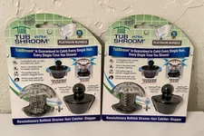 2 Pack Tub Shroom Ultra Platinum Bundle Strainer Hair Catcher Stopper NEW Sealed