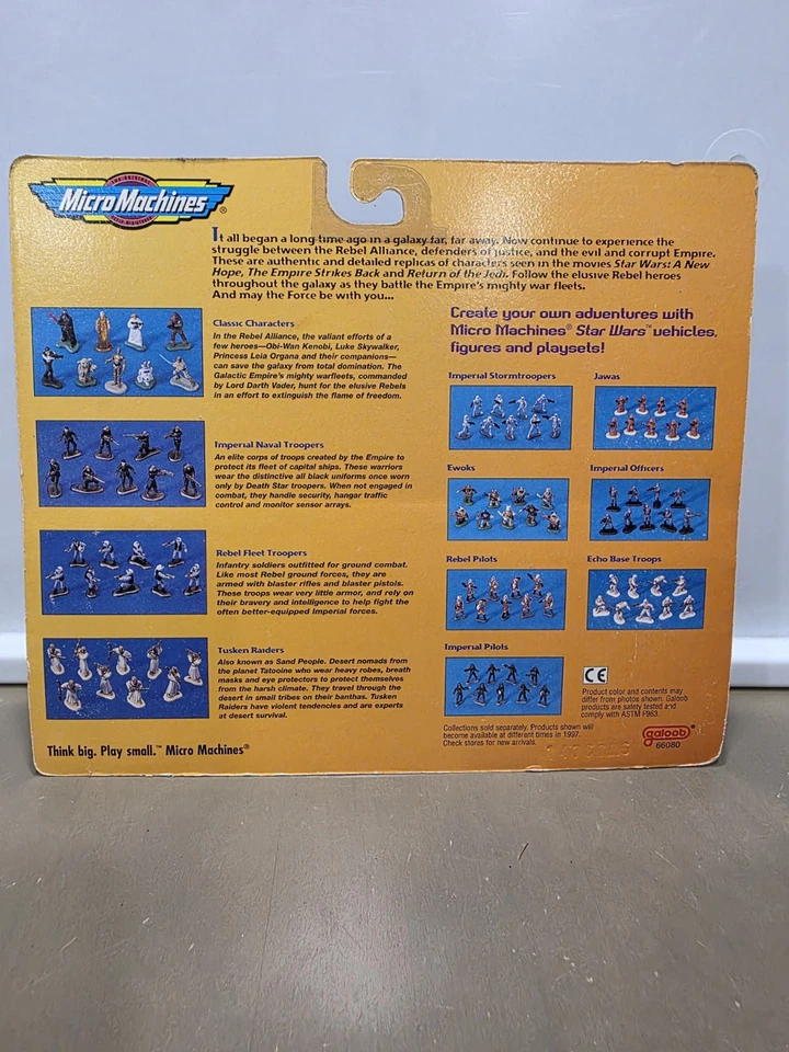 Lote de 4 bonecos Micro Machines Star Wars 1996 Trooper, Echo, Rebel, Imperial - Imagem 3 de 4