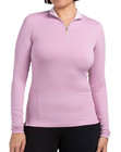 NUEVO ~ KASTEL DENMARK UPF 30 Manga de Malla Cuarto Cremallera Lila Sólida ~ XS ~ $98