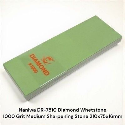 Naniwa DR-7510 Diamond Whetstone 1000 Grit Medium Sharpening Stone 210x75x16mm