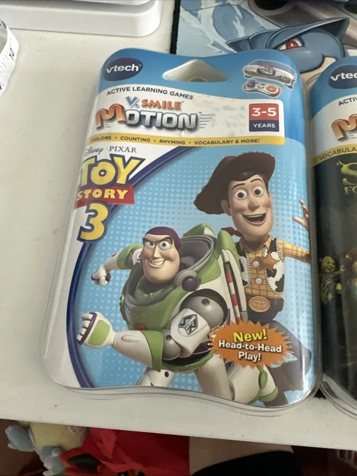 VTech V Smile & Motion Lot of 3 Video Games Toy Story 3 Cars Shrek Brand New - Image 2 of 4