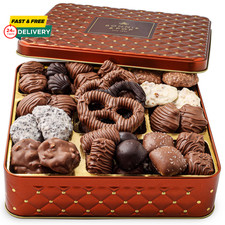 Chocolate Gift Basket, Candy Food Gifts Arrangement Platter, Gourmet Snack Box,
