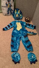 Spooktacular Creations Blue Triceratops Costume w/Egg - 18-24Months - NEW