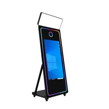 70inch mirror Photo Booth with 43inch touchscreen