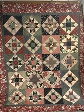 Handmade Queen size twilight Ohio star pattern quilt