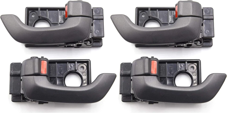 Manijas de puerta ABS de fácil instalación de 4 piezas en gris oscuro para Kia Optima (2006-2010) Foto 3 de 4