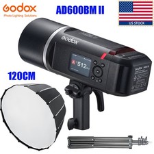 Godox AD600BMII 600Ws 2.4G HSS TTL Outdoor Flash 120cm Deep Softbox 2m Stand Kit