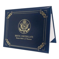 GraduationMall US Birth Certificate Holder 8.5x11 8.5 11, Navy