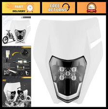 Universal LED Dirt Bike Headlight Kit - Motorcycle Front Lamp for ATV  Enduro