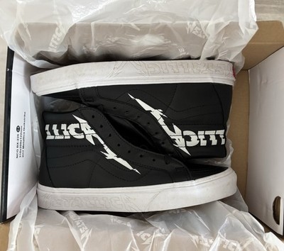 VANS x Metallica New In Box, Sk8-Hi Reissue High Top Sneaker. Men s 6.5, Women 8