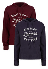 Ladies EX H&M Hoodie Pullover Jumper Gym Size Red Navy Small medium large