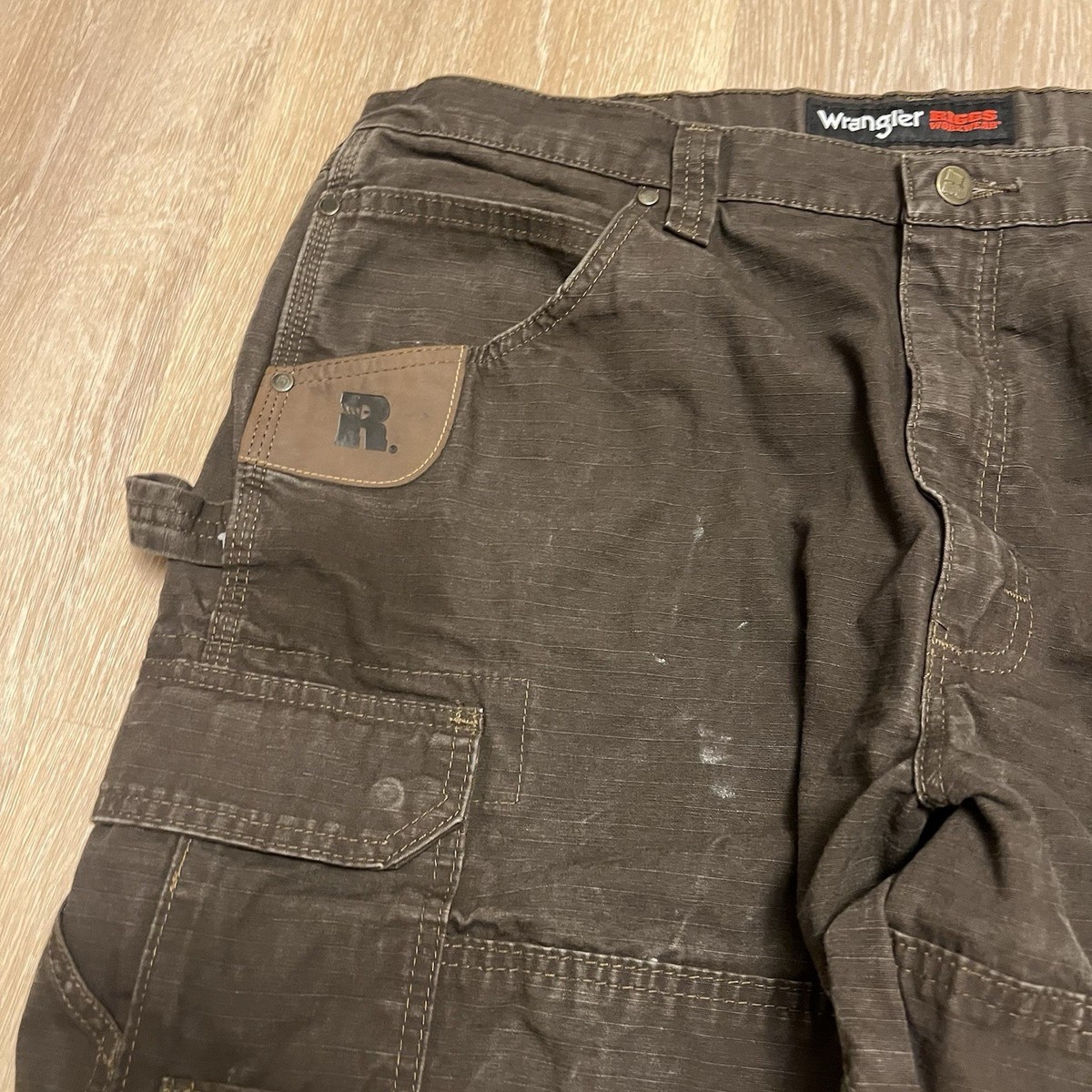 Wrangler Riggs Pants Men's 38x32 Ranger Cargo Double Knee Ripstop