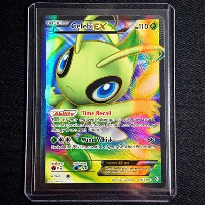 Pokemon TCG - Celebi EX Full Art 141/149 Grenzen überschritten 2012 schwarzweiß Karte