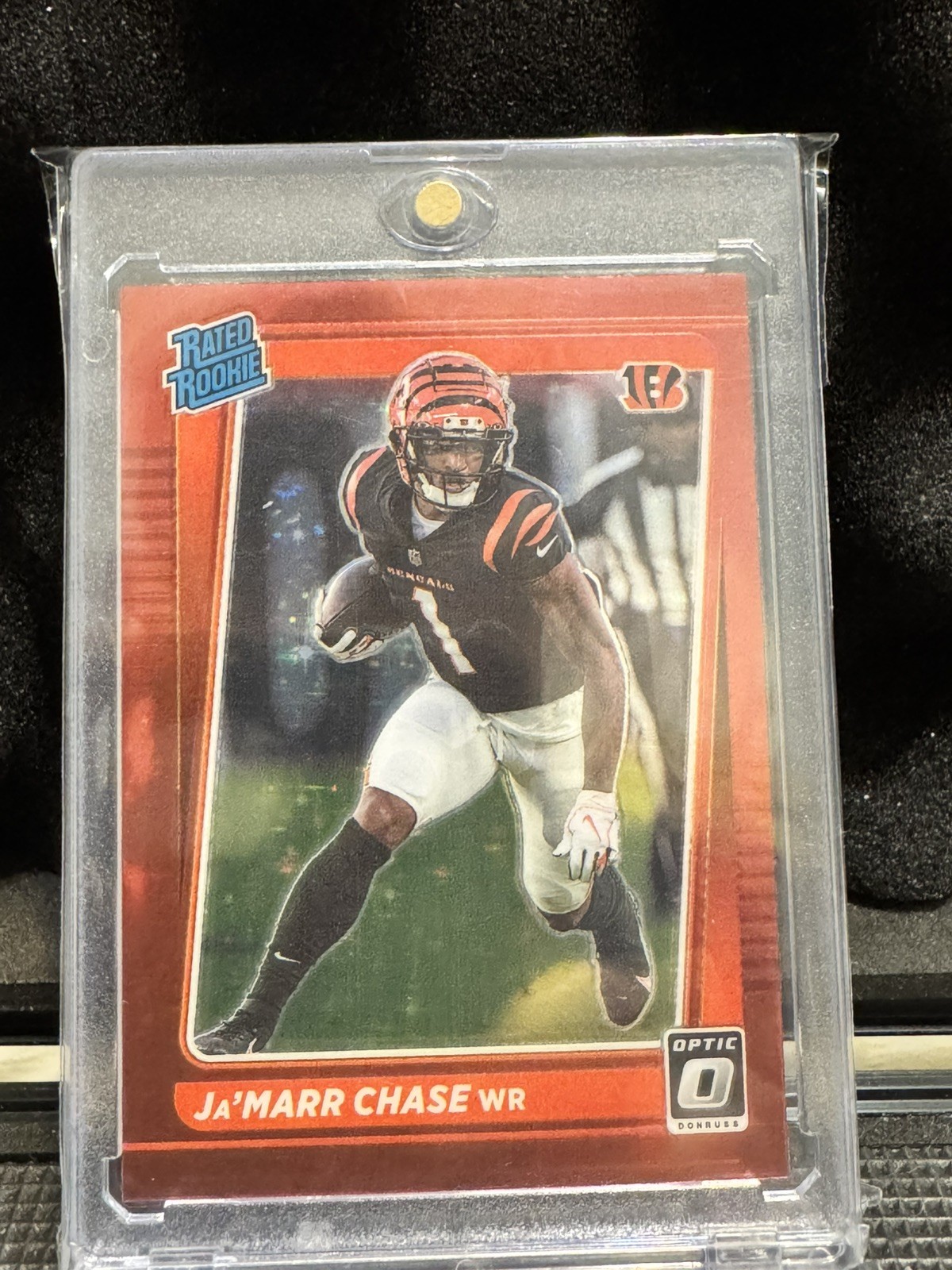 Ja'Marr Chase 2021 Optic Rated Rookie Red Stars Prizm RC #207