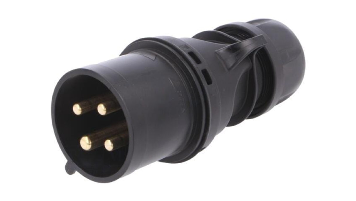 Power Plug 3 Phase AC, Male Plug, 32A/400VAC 024-6X