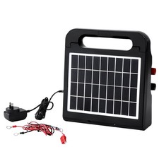 Giantz 5km Electric Fence Energiser Solar Energizer Charger Farm Animal 0.3J