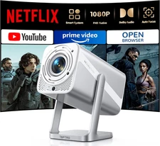 [Netflix-Licensed/Auto Focus/360°Adjustable Stand]Smart-Projector-4K with Wifi 6
