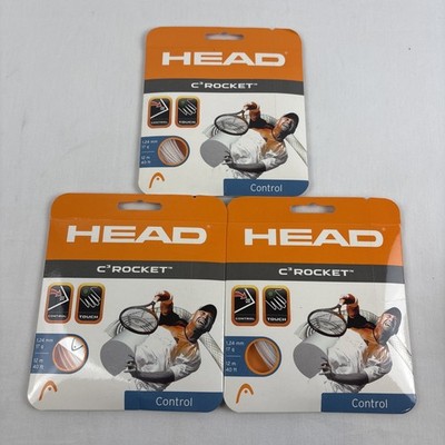 Head C3 Rocket Control Tennis String Lot of 3 - 1.24 mm, 40 ft, 17 g, Japan