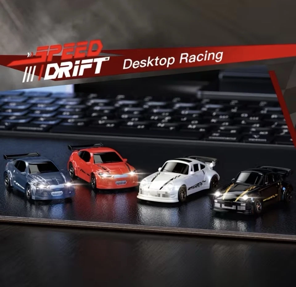 Mini Rc Drift Car 1/64 Scale All-Wheel Drive Remote Control Car Toy USB R - Image 2 of 4