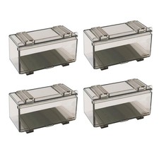 4Pcs/Set 1:64 Car Model Toy Storage Box Model Dustproof Case Acrylic Display n