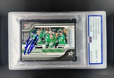 2023 Topps Now NHL Rookie /713 Logan Stankoven #130  Signed PSA 10 auto