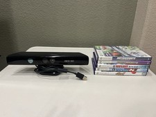 Microsoft Xbox 360 Kinect Motion Camera Sensor Bar w/ 5 Games BUNDLE