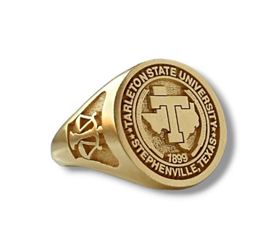 Tarleton State University Class Ring 2023   Gold Finish Graduation Ring, Stephen