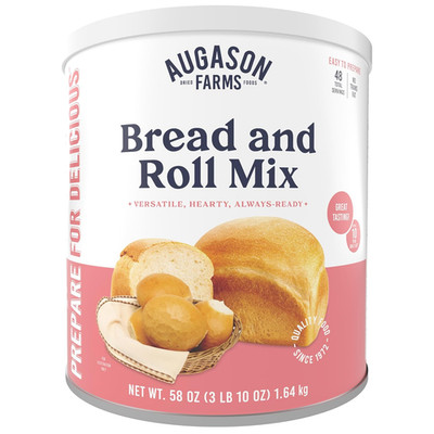 Bread and Roll Mix Can Emergency Food Supply, 48 Servings, 10 Year Shelf Life - 