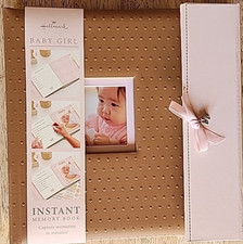 Hallmark Keepsake Baby Girl Instant Memory Book Photo Album Scrapbook