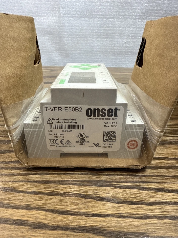 Veris Industries ONSET T-VER-E50B2 DIN Compact Power Energy Meter Z205881-0D New - Image 4 of 4