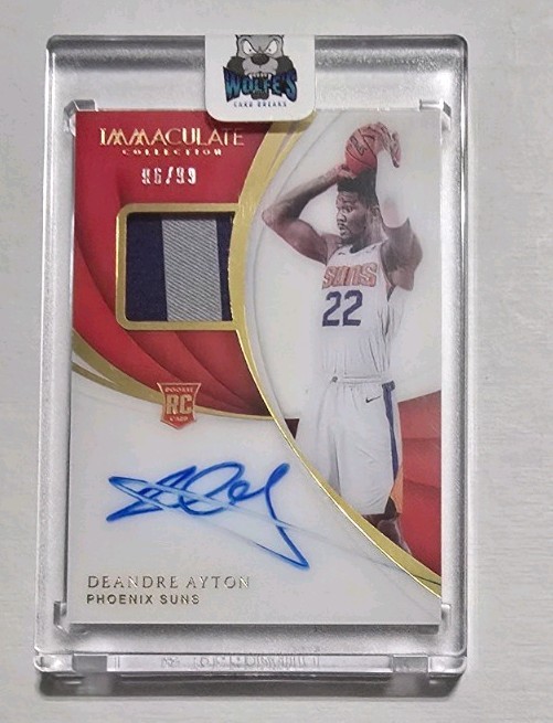 Deandre Ayton 2018-19 Immaculate RPA 96/99 Lakers Auto RC Patch AUTO