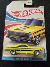 2023 Hot Wheels American Steel 1/8 1966 FORD FAIRLANE 427 Yellow Near Mint