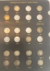 Near complete Set of Barber Dimes 59 diff.G-Xf in whitman album
