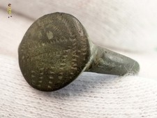 ✅ ANTICO ANELLO UOMO LEGIONARIO BRONZO ROMANO - anno 100 - 300, 1° - III secolo