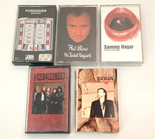 Foreigner, Phil Collins, Steve Perry, Sammy Hagar, Bad English Cassette Lot