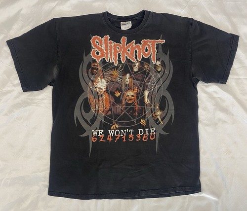 Sipknot We won't Die 624715380 Vintage Black Short Sleeve T-Shirt Size Large - Picture 2 of 9