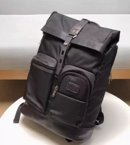 TUMI Luke Roll Top Rucksack Wasserdicht Schwarz Neu 222388D Exportprodukt - Bild 3 von 6