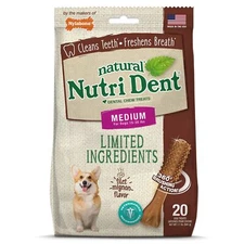 Nutri Dent Dog Dental Chews - Natural Dog Teeth Cleaning & Breath Freshener -...