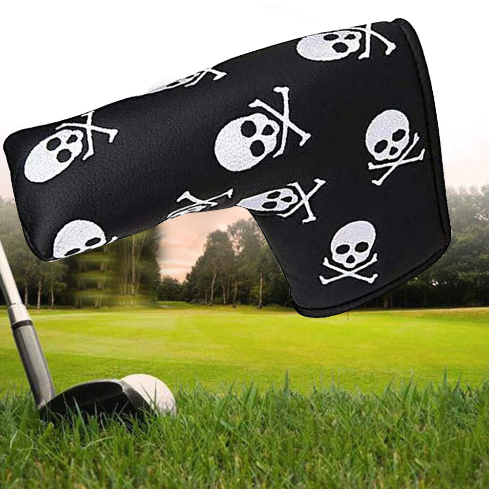 LShaped Golf Club Head Protection Cover Golf Putter Sleeve (Black